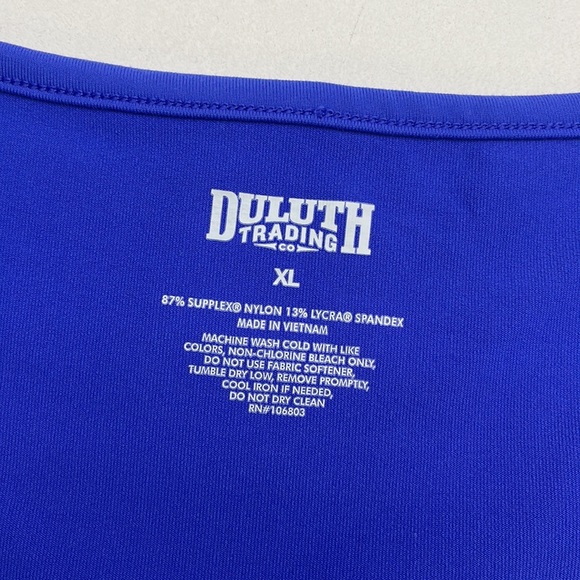 Duluth Trading Women’s Athletic Stretch Knit Blue Sleeveless Dress Sz XL EUC - Picture 5 of 8